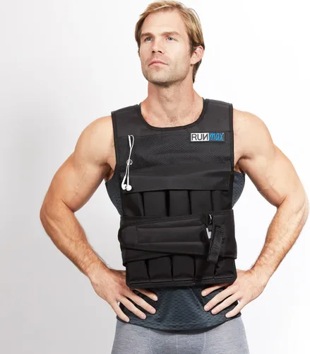 Miniatura 8 de RUNmax Chaleco con peso ajustable de 20 libras a 150 libras con opción de hombreras para hombres y mujeres