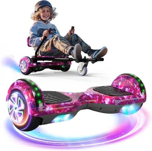 Miniatura 13 de Scooter Seat Attachment, Scooter with Go Kart for Kids Boys Girls Adults, LED Lights, Bluetooth(Include Go-Kart)