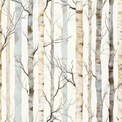 Miniatura 9 de Papel Tapiz de Bosque Vintage Despegar y Pegar Removible Naturaleza Botánico Árbol Río 17.7" x 118.11" Papel de Pared Acuarela Autoadhesivo Papel