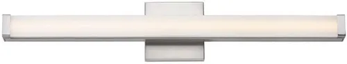 Maxim Lighting Spec - Lámpara de tocador de baño | Acabado de aluminio de níquel satinado | Lámpara contemporánea para interiores | Ideal para baños