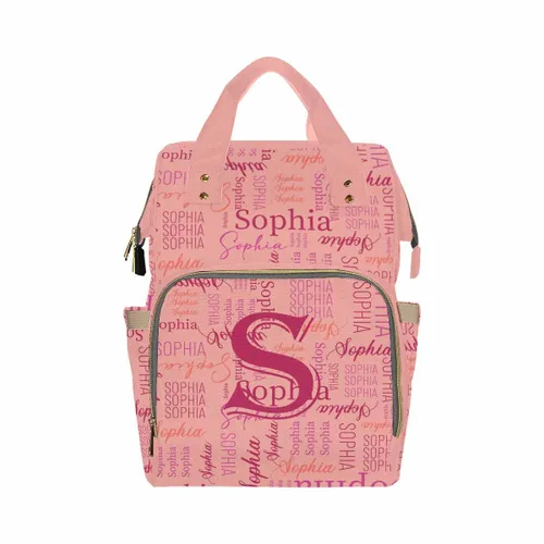 Miniatura 16 de InterestPrint Bolsa de pañales con nombre, mochila personalizada para hombres y mujeres, Color 17, Mochilas Daypack