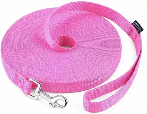 Miniatura 11 de AMAGOOD Correa larga para perro para entrenamiento de perros de 15, 20, 30, 50 y 100 pies de largo, para entrenamiento de perros medianos y Azul