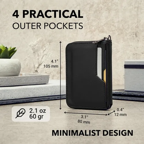 Miniatura 25 de Vaultskin NOTTING HILL - Cartera con cremallera y protección RFID para tarjetas