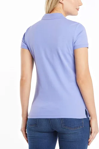 Miniatura 2 de Nautica Camisa polo de manga corta de 3 botones transpirable 100% algodón para mujer