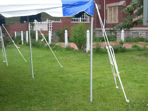 Miniatura 4 de TentandTable Tienda de campaña con toldo de alta calidad de 20 x 40 pies, rojo/blanco/azul, para exteriores, capacidad de 80 a 160 personas