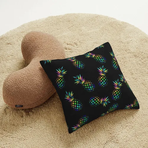 Miniatura 7 de Funda de almohada decorativa de piñas al revés, fundas de cojín cuadradas estándar para sofá, sala de estar, cama, 18 x 18 pulgadas, color rosa