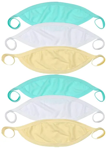 Miniatura 2 de ToBeInStyle Paquete de 6 cómodas carpetas para el vientre del bebé recién nacido, color pastel, talla única Paquete de 6: Pastel