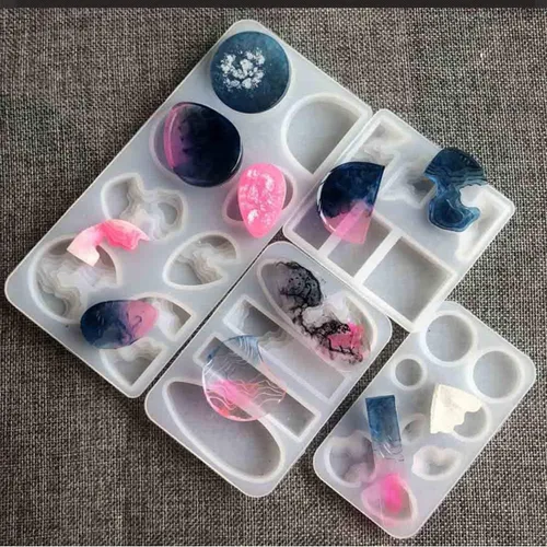 Miniatura 8 de 4 moldes para colgantes de resina isla, moldes de silicona oceánica para resina epoxi, moldes de resina de joyería para aretes, collares
