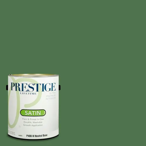 Miniatura 70 de Prestige Paints - Pintura exterior e imprimación en uno, 1 galón, plano, compatibilidad comparable con el color menta «Whipped Mint» de Behr