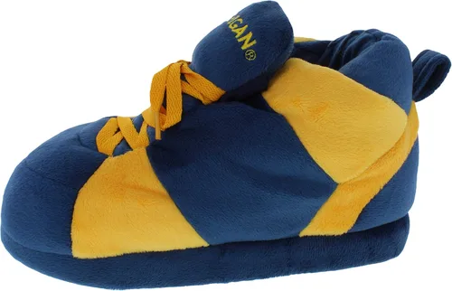 Miniatura 4 de Comfy Feet Everything Comfy CFNCAA01 - Pantuflas de deporte originales de Michigan Wolverines, talla XL, talla 10.5-12.5 de mujer 9.5-11.5