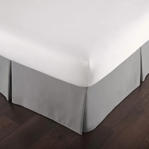 Miniatura 20 de Southshore Fine Linens VILANO Springs faldón para cama plisada, 15 pulgadas, Microfibra, Blanco brillante, gemelo