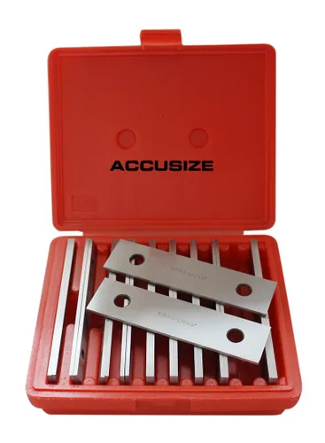 Miniatura 10 de Accusize Industrial Tools 1/8 '' de grosor 10 pares de juegos paralelos de precisión, 3 '' de longitud, EG10-1403