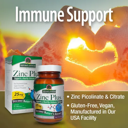 Miniatura 4 de Zinc Plus + Vitaminas para adultos – 25 mg de apoyo inmunológico con B6 60 cápsulas vegetales – Vegano, sin gluten, piclonato de zinc sin crueldad