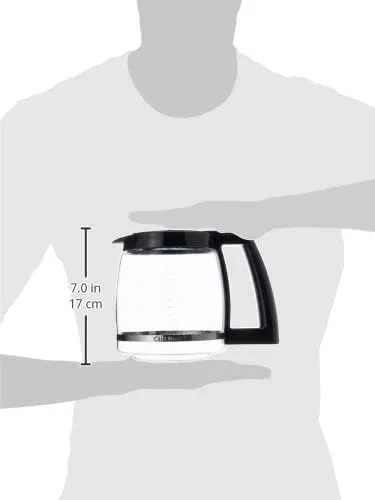 Miniatura 4 de Cuisinart - Jarra de café de cristal de repuesto para 12 tazas DCC-1200PRC, color negro