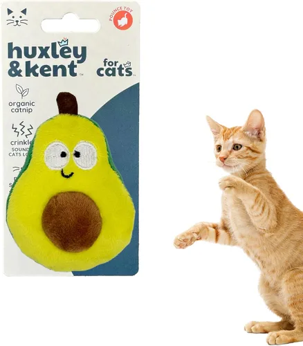 Miniatura 18 de Huxley & Kent Juguete de Peluche para Gatos - Juguete Interactivo de Hierba Gatera para Gatos y Gatitos - Suave con Crujido y Hierba Gatera