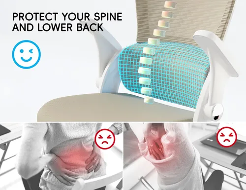 Miniatura 3 de TRALT Silla de oficina – Silla de oficina ergonómica con soporte para el respaldo, silla de computadora, sillas de escritorio de oficina en casa