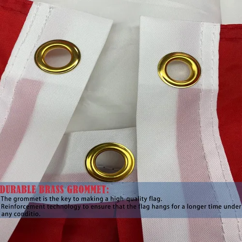 Miniatura 2 de Banderas bordadas para exteriores de 1.5 x 3 pulgadas, resistente decoración del 4 de julio, gruesa y bien cosida, banderines de bandera
