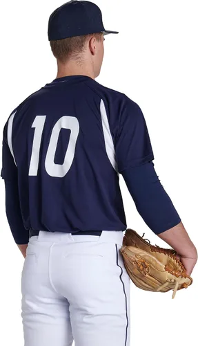 Miniatura 4 de Champro Unisex-Adult Clean-up 2-Button Baseball Jersey