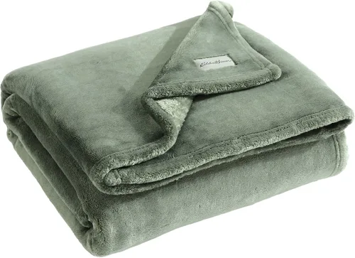 Miniatura 5 de Eddie Bauer - Manta, ropa de cama reversible de sherpa súper suave y forro polar cepillado, mantas para sofá, ideal para descansar