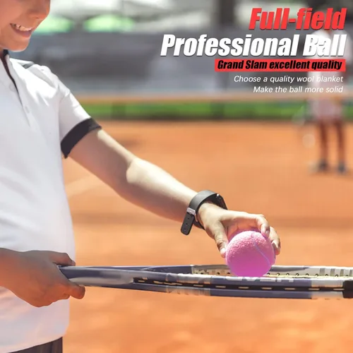 Miniatura 2 de GKK Paquete de 27 pelotas de tenis, pelota de tenis de entrenamiento sin presión, pelotas de tenis a granel para jóvenes, principiantes, mascotas