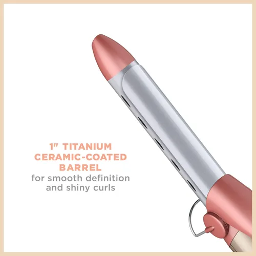 Miniatura 2 de CONAIR - Plancha rizadora de cerámica con titanio con función antiencrespamiento de 1 pulgada Infinitipro