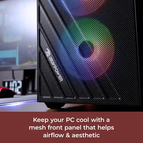 Miniatura 2 de iBUYPOWER Scale Gaming PC de escritorio AMD Ryzen 5 8400F CPU, NVIDIA GeForce RTX 5050 8GB GPU, 16GB DDR5 RGB 5200MHz RAM, 1TB NVMe SSD, Windows 11