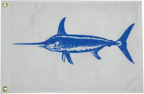 Miniatura 6 de Taylor Made Products - Bandera de captura de pescador, banderín de pez, nailon, 12 x 18 pulgadas