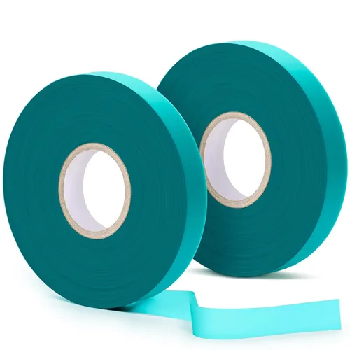Easytle Paquete de 2 rollos de cinta elástica de 150 pies, cinta de amarre de jardín de 1/2 pulgada, cinta gruesa y resistente para plantas, estacas
