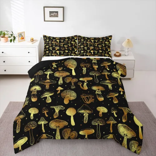 Miniatura 21 de Juego de edredón de pollo tamaño individual, juego de ropa de cama de conejo azul y rosa, caricatura Kawaii de animales salvajes, edredón amarillo