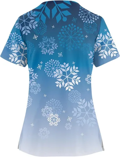 Miniatura 2 de Ropa quirúrgica de Navidad para mujer, talla grande, suave, cómodo, overol duradero, uniforme de enfermera, con bolsillo