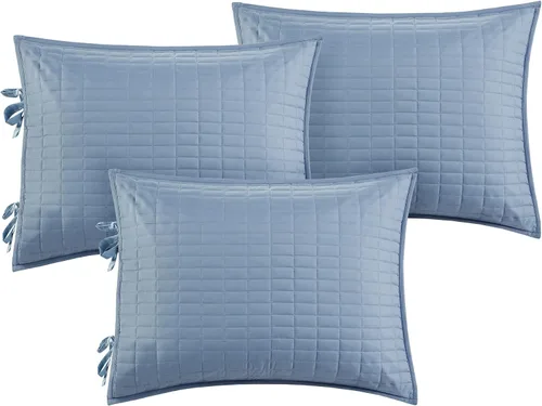 Miniatura 4 de Comfort Spaces Funda para sofá cama de lujo de doble cara - Acolchado, ropa de cama acogedora para todas las estaciones con falda de cama, fundas a