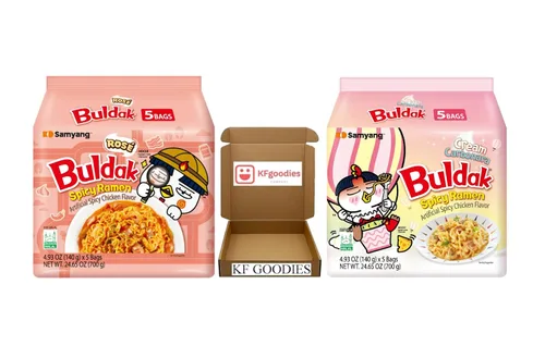 Miniatura 4 de Samyang Buldak - Sopa de fideos coreanos, salteados, de pollo picante (10, carbonara y Jjajang)