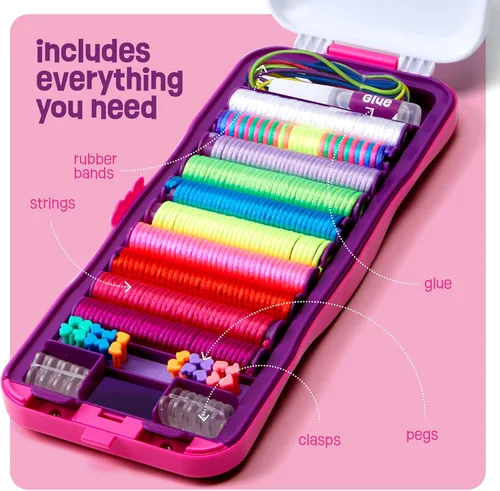 Miniatura 2 de Pretty Me Kit de fabricación de pulseras de la amistad para niñas, manualidades para niñas, fabricante de pulseras de cuerda, regalos para niños