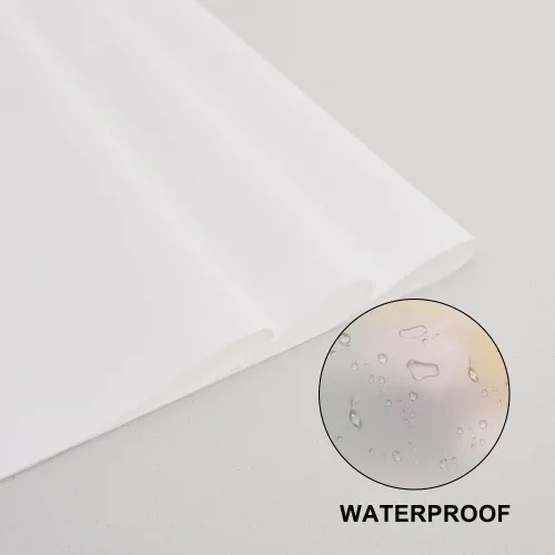 Miniatura 3 de BEISHIDA 20 piezas de papel de regalo floral blanco mate impermeable para suministros de floristería, manualidades, embalaje de regalo, San