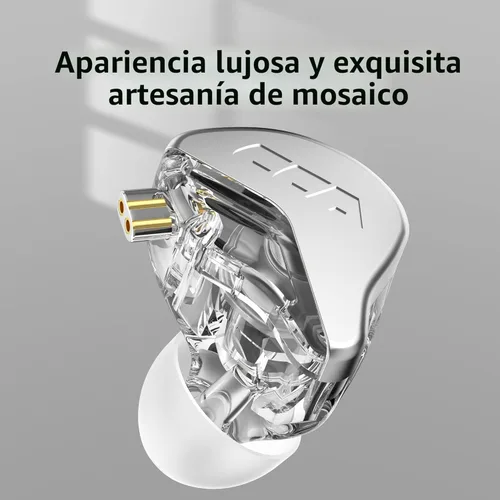 Miniatura 4 de CCA CRA Auriculares - Monitor intrauditivo, diafragma ultrafino, controlador dinámico IEM, sonido claro y graves profundos, auriculares