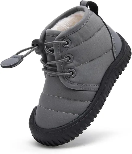 Miniatura 116 de BMCiTYBM Botas de nieve de invierno para bebés y niños pequeños, de piel sintética, cálidas, antideslizantes, zapatos para primeros pasos