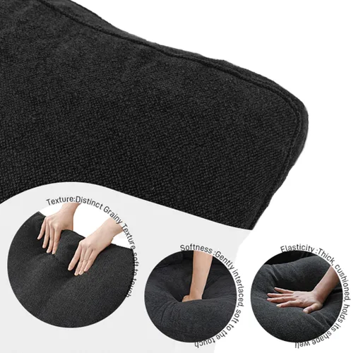 Miniatura 5 de Sofá modular Cloud de 160.6 pulgadas, sofá modular en forma de V con relleno de plumón para sala de estar, sofá convertible minimalista para oficina