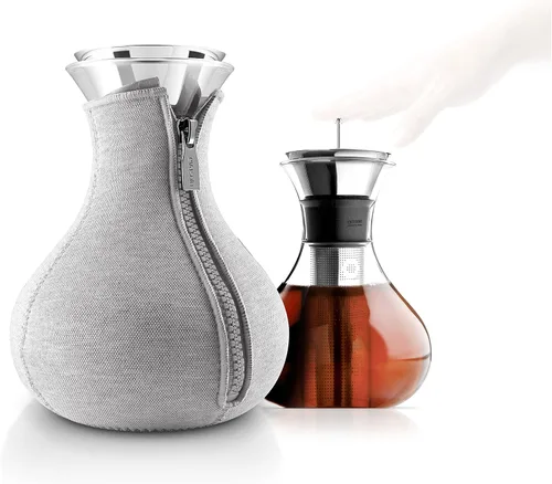 Miniatura 8 de Eva Solo Tetera 1.0l Vidrio de borosilicato sin goteo con cubierta aislante de neopreno Diseño, funcionalidad y calidad daneses Gris claro