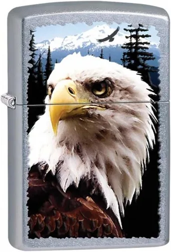 Miniatura 14 de Zippo Encendedor de bolsillo Eagles Dare - Encendedores recargables con tapa abatible a prueba de viento - Encendedores de bolsillo con diseño Cromo