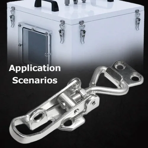 Miniatura 4 de Marine Toggle Catch Latch - 316 Stainless Steel Boat Anti-Rattle Fastener Clamp Hasp, Hatch Pull Locker