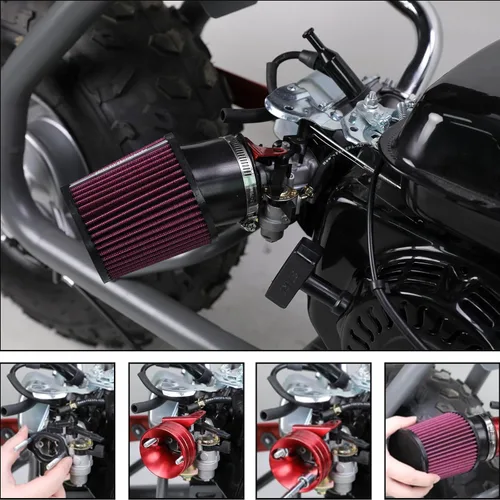 Miniatura 7 de FVRITO - Kit de adaptador de filtro de aire mejorado para Predator 212cc 196cc Coleman CT200U BT200X KT196 6.5Hp Motor Clon Mini Bike Go Kart Piezas