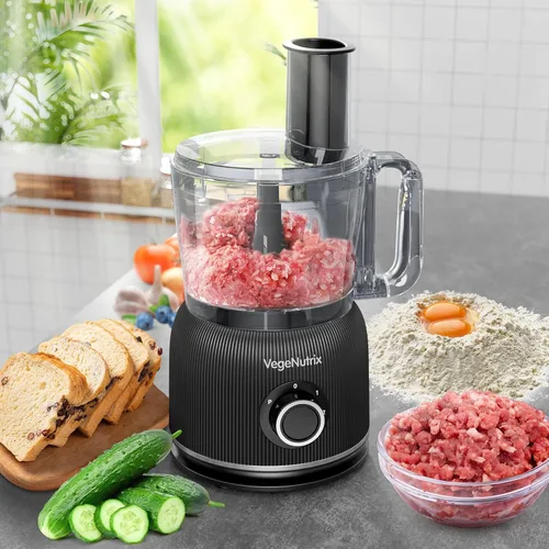 Miniatura 6 de Combo de procesador de alimentos y licuadora, picadora de alimentos de 88 onzas para carne, verduras y masa, licuadora de tarro de vidrio de 70