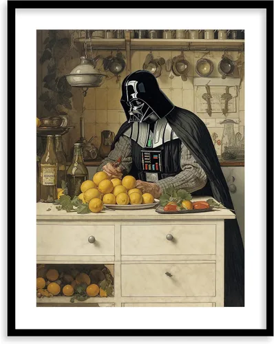 Miniatura 31 de Impresiones de Arte para Cocina de Star Wars - Impresión Giclée de Arte Fino Premium - Póster de Impresión Estético de Darth Vader Boba Fett Yoda