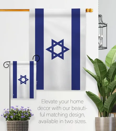 Miniatura 10 de Bandera de Israel Bandera de Israel Decoración de la Habitación Pequeña Decoración de la Tumba Interior Banner de Patio Exterior Casa Colgante