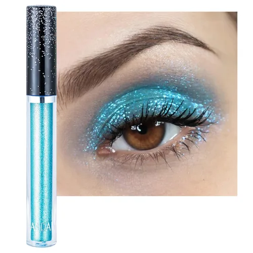 Miniatura 17 de Sombras de ojos con purpurina, sombras de ojos líquidas, metales de larga duración, plata brillante, dorado, sombras de ojos coloridas de alto 11#