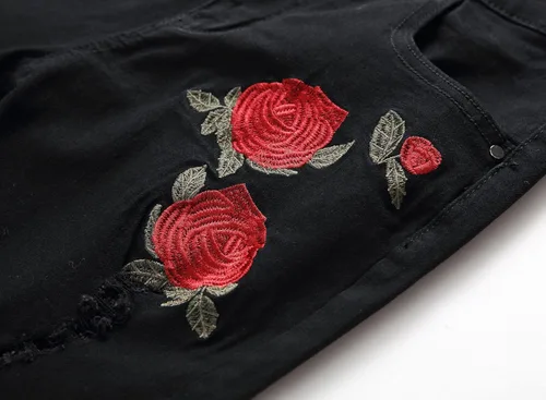 Miniatura 5 de Pantalones para hombres entalle ajustado rasgados