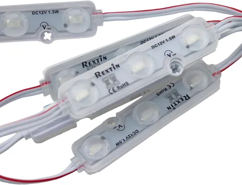 200pcs 3 LED Módulo Super Brillante Amarillo 5630 5730 SMD Luz Decorativa Impermeable para Letreros de Carta Publicidad Señales con Cinta Adhesiva