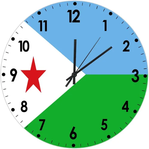 Miniatura 22 de Cheyan Reloj de pared con bandera de Canadá de 12 pulgadas, silencioso, sin tictac, de PVC, funciona con pilas, reloj redondo decorativo, regalo