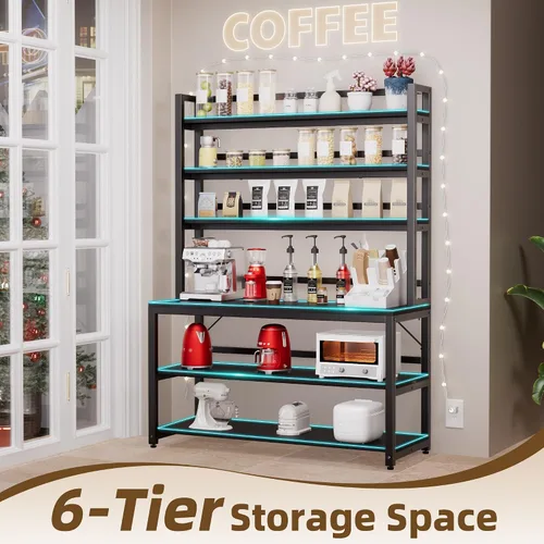 Miniatura 2 de Aquzee Estante grande para panaderos para cocinas, 47 pulgadas de ancho