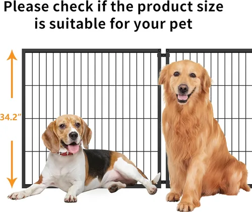 Miniatura 7 de Rophefx Jaula grande para perros, jaulas de metal de 63.7 pulgadas, perreras para perros grandes y medianos, jaula extra grande para interiores